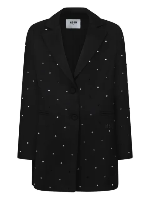 MSGM Kids crystal-embellished blazer