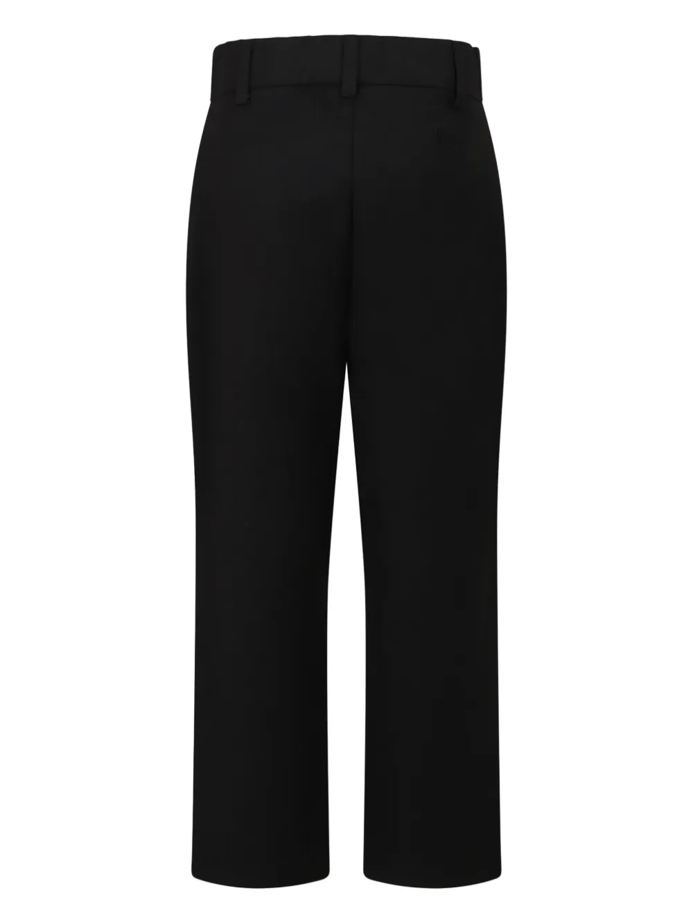 MSGM Kids pleat-detail embellished trousers Zwart