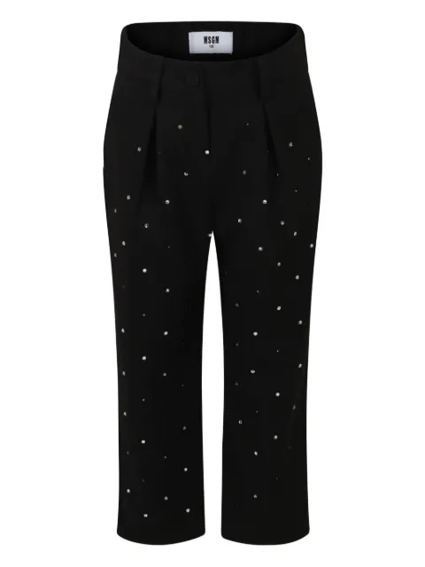 MSGM Kids بنطال مزين بكسرات