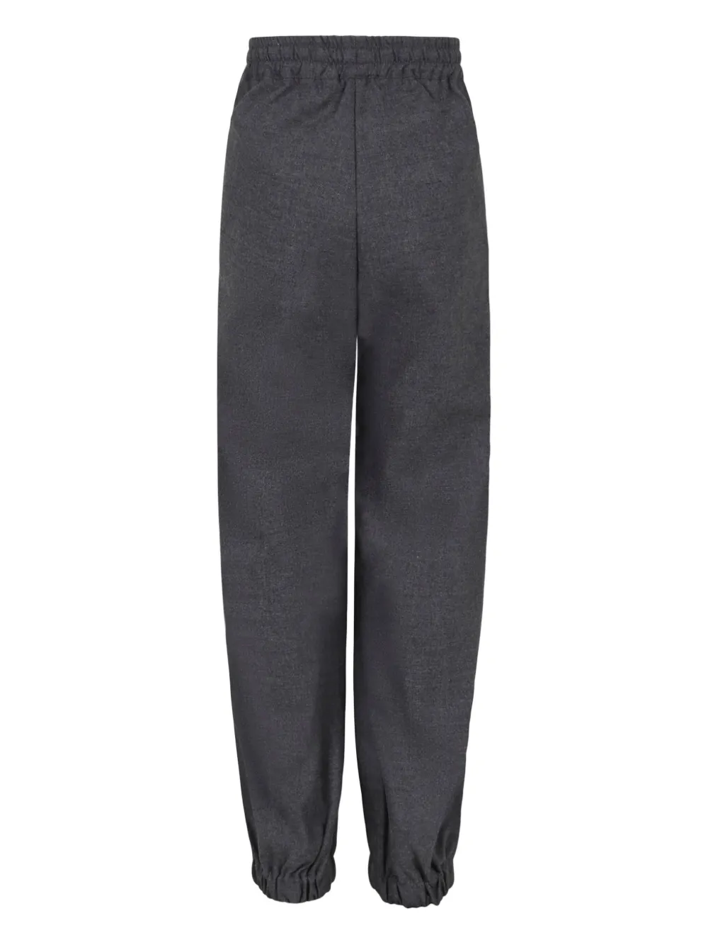 MSGM Kids logo-detail drawstring trousers Grijs