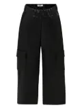 MSGM Kids elasticated-waist cargo trousers - Black