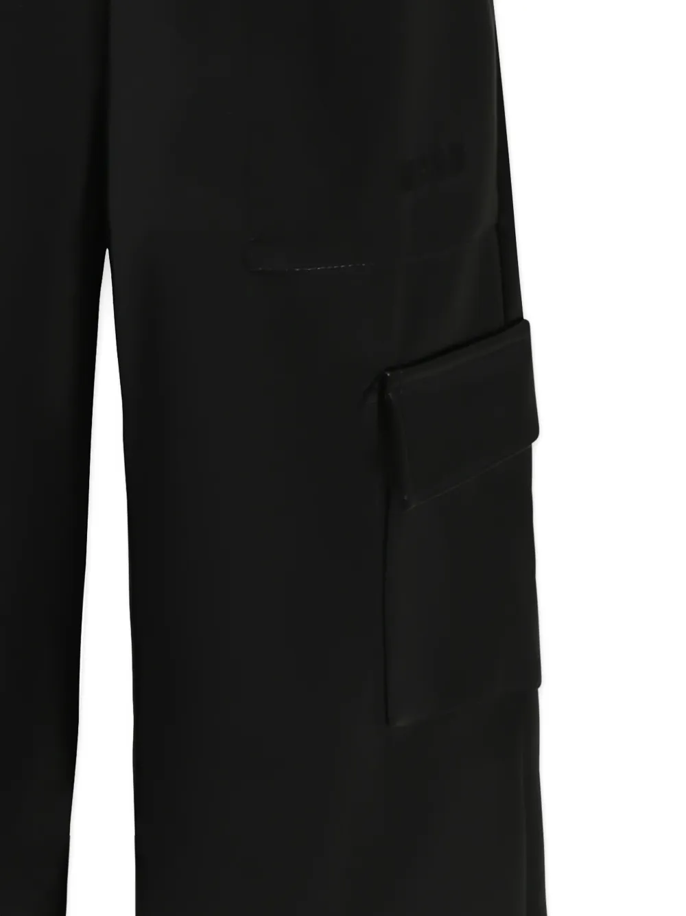 MSGM Kids elasticated-waist cargo trousers Zwart