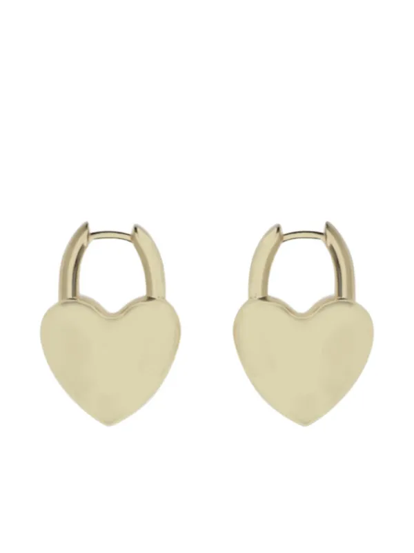 Balenciaga Minnie heart-shaped Hoop Earrings | FARFETCH