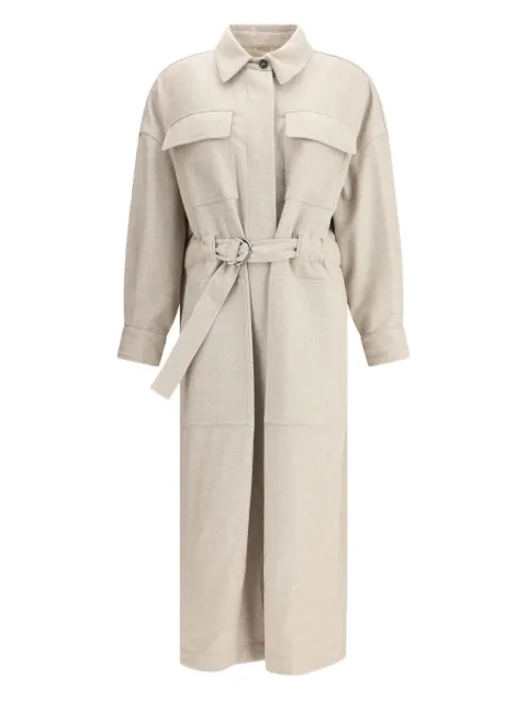 Brunello Cucinelli 束腰盖袋外套