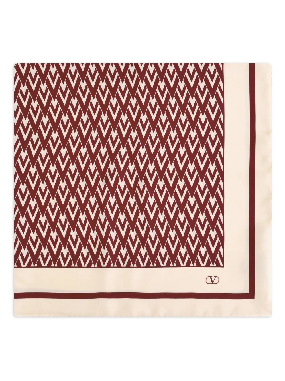 Valentino Garavani Sjaal met geometrische print Beige