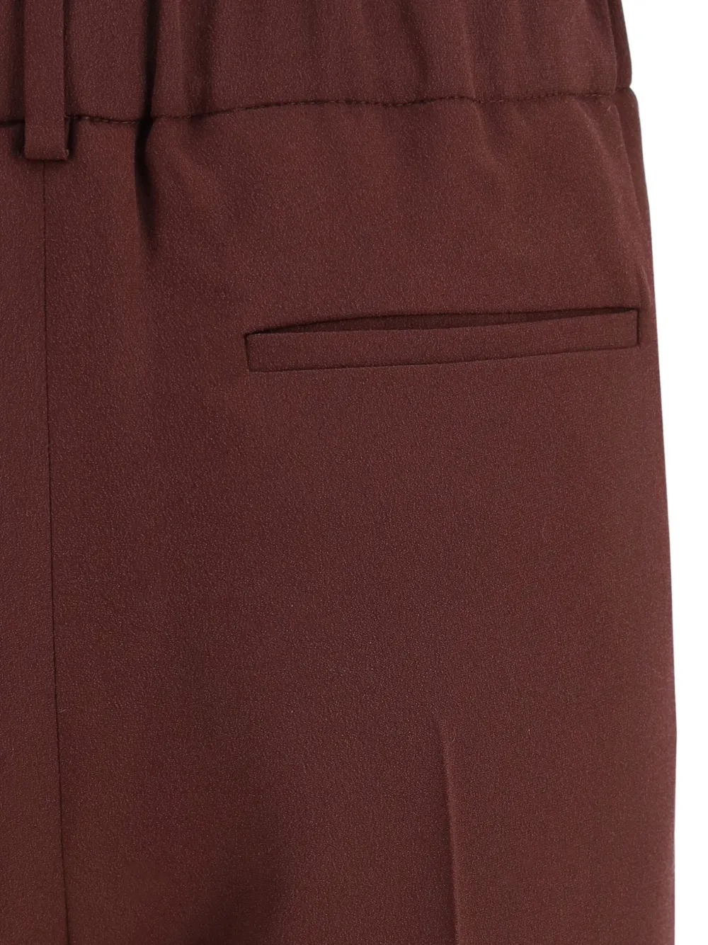 Brunello Cucinelli elastic-waistband tapered trousers Bruin