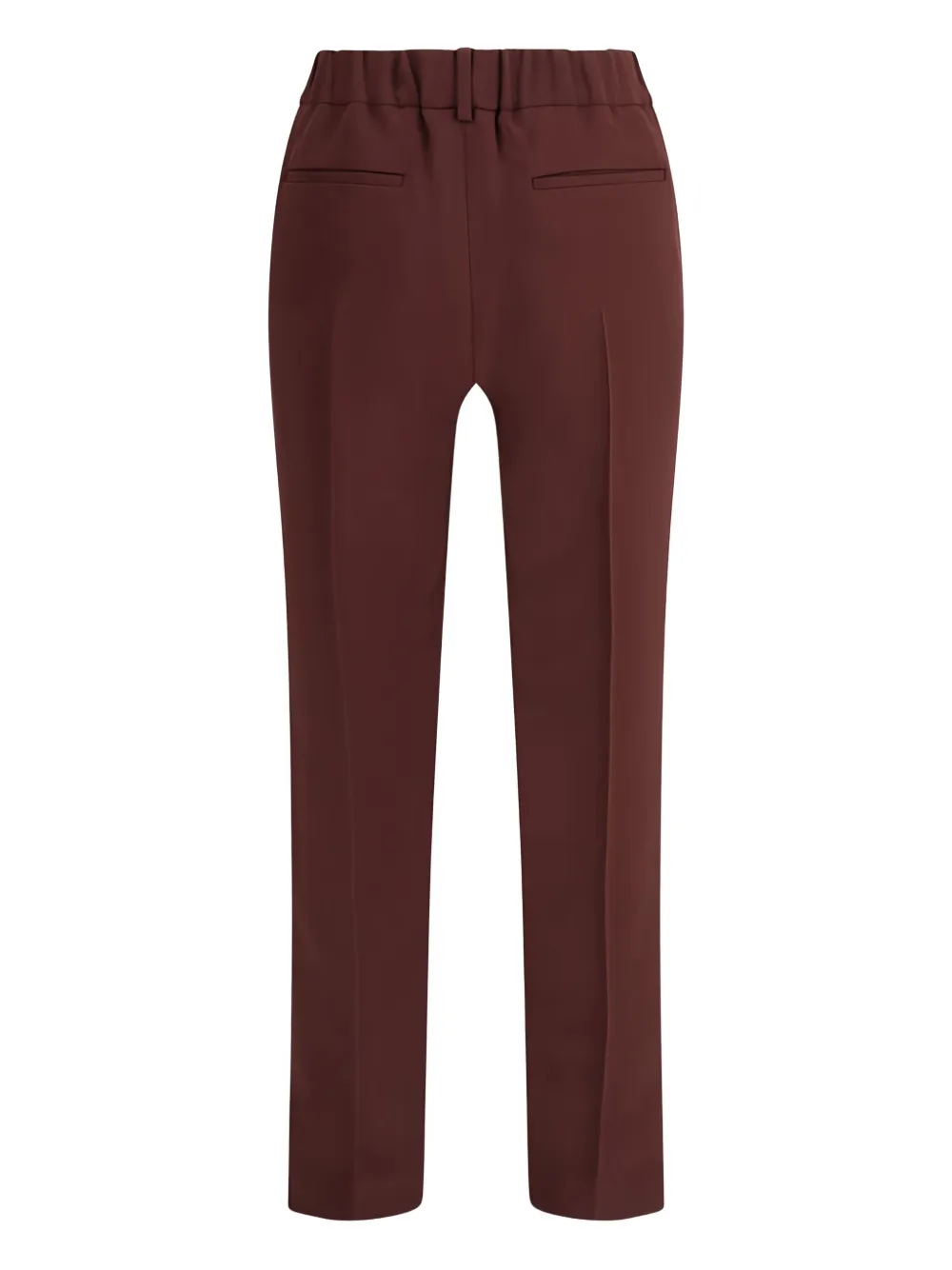 Brunello Cucinelli elastic-waistband tapered trousers - Bruin