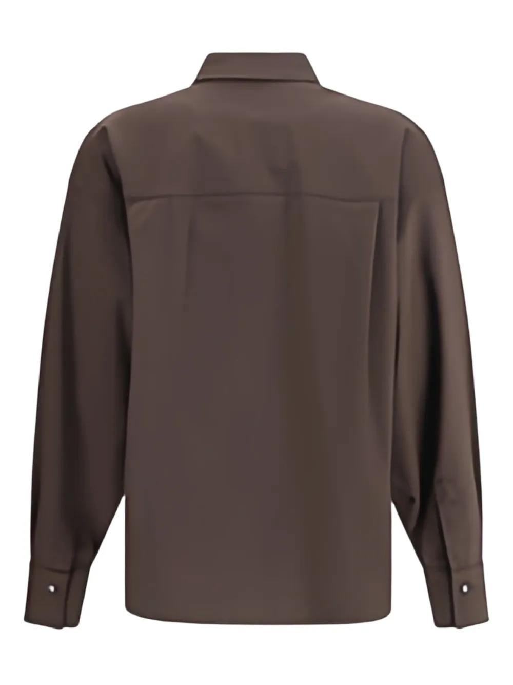 Brunello Cucinelli Monili-chain detail shirt - Bruin