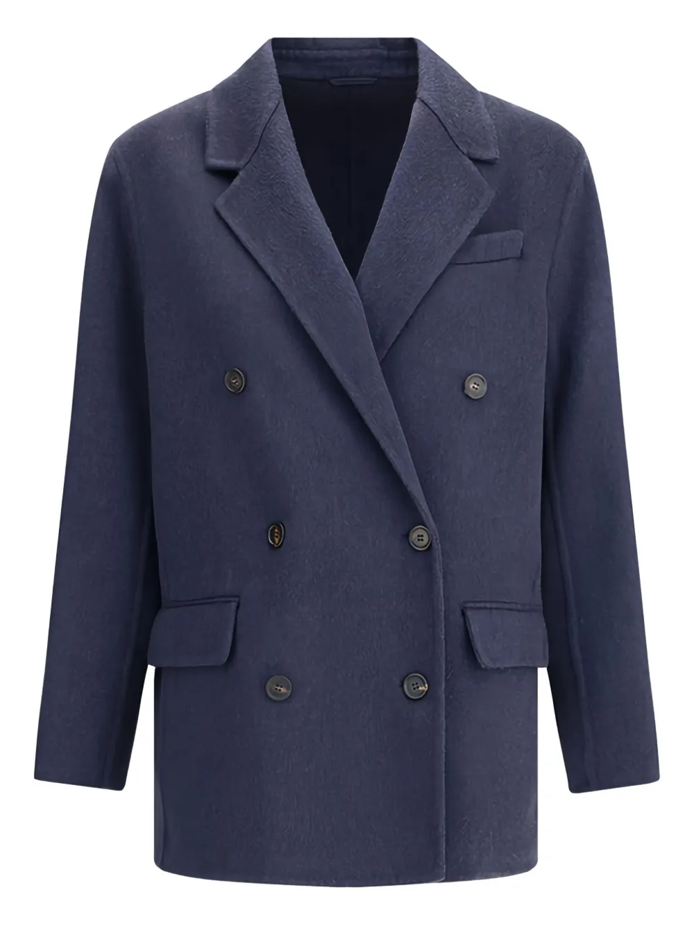Brunello Cucinelli Jas met dubbele rij knopen Blauw
