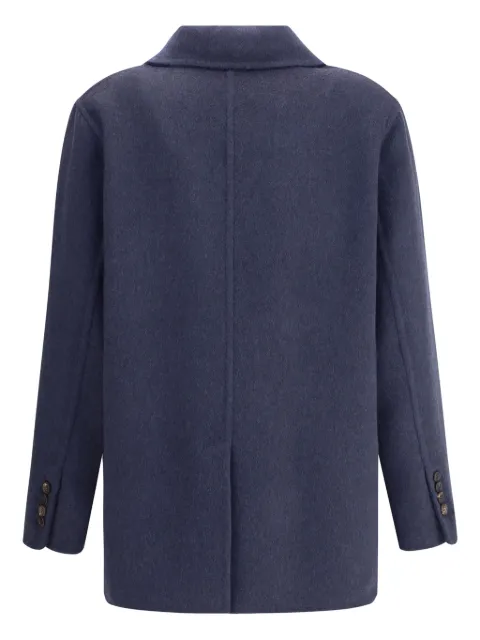 Brunello Cucinelli notched-lapel double-breasted coat 