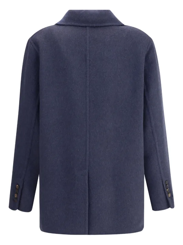 Brunello Cucinelli Cappotto Doppiopetto | Blu | FARFETCH IT