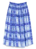 Molo checked skirt - Blue