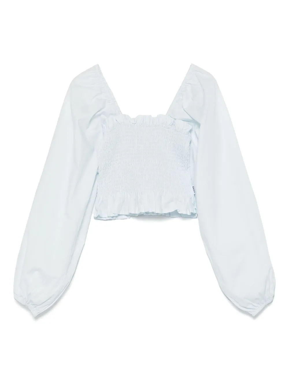 Molo Cropped-Bluse aus Baumwolle | Blau | Image 1