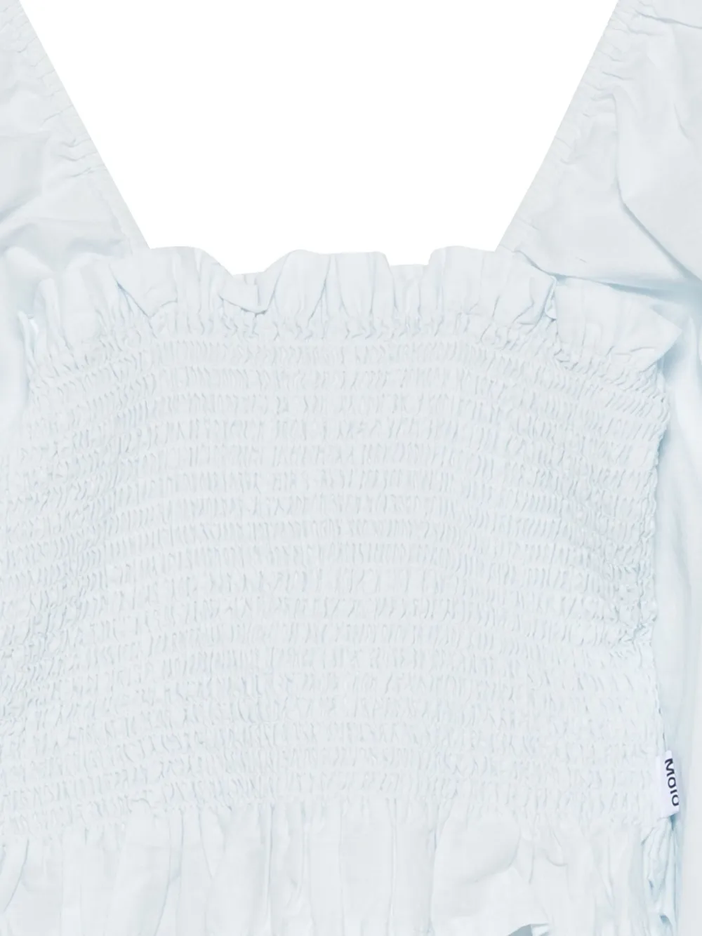 Molo Cotton Cropped Blouse In Blue