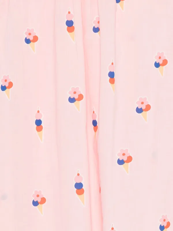 Bonton Ice cream-motif Cotton Dress | Pink | FARFETCH