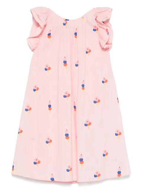 Bonton ice cream-motif cotton dress