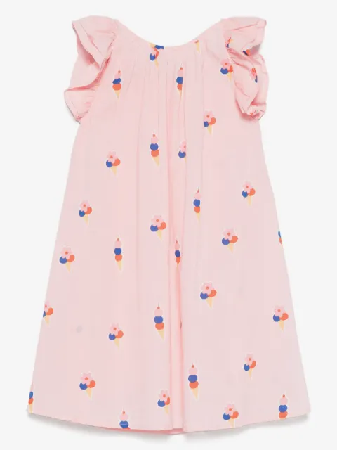Bonton robe en coton à motif graphique