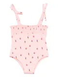 Bonton ice cream-motif swimsuit - Pink