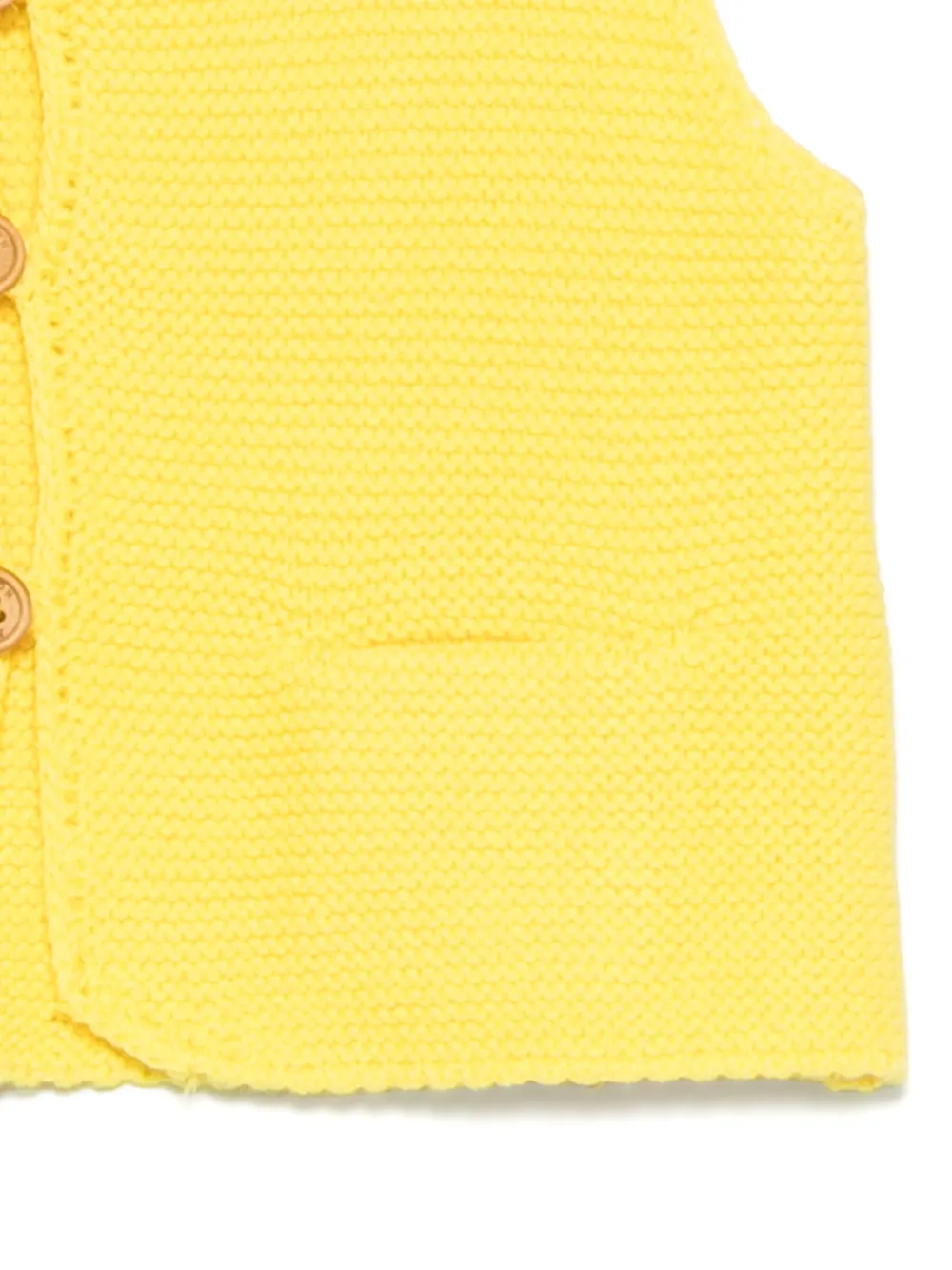 Bonton Katoenen gilet Geel