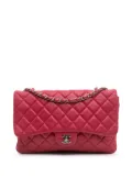CHANEL Pre-Owned 2014 Jumbo Quilted Lambskin 3 Accordion Flap shoulder bag - Pink