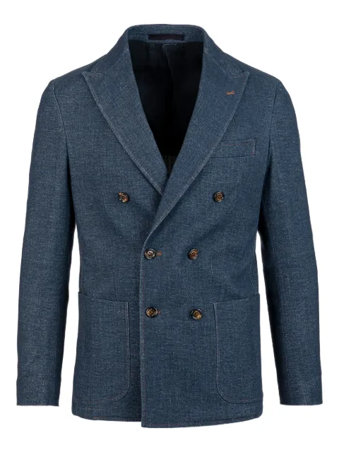 Eleventy double-breasted cotton suit