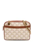 Céline Pre-Owned 2021 Small Triomphe Coated Canvas Patapans shoulder bag - White