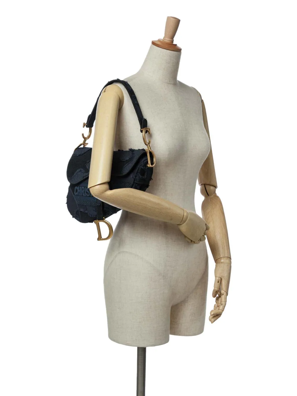 Christian Dior Pre-Owned 2019 Canvas Embroidered Camouflage Saddle Bag shoulder bag | Pre-Owned | Image 2