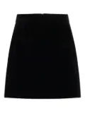 Patou velvet mini skirt - Black