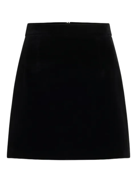 Patou velvet mini skirt