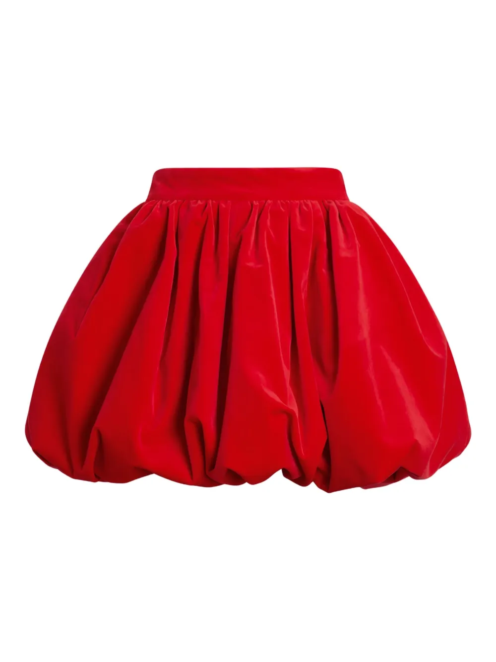 Patou Bubble balloon-pleated skirt Rood