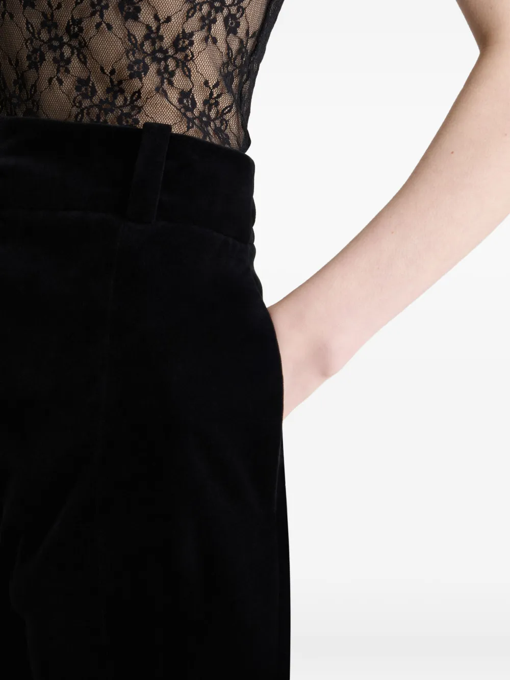 Patou Gesmockte broek Zwart