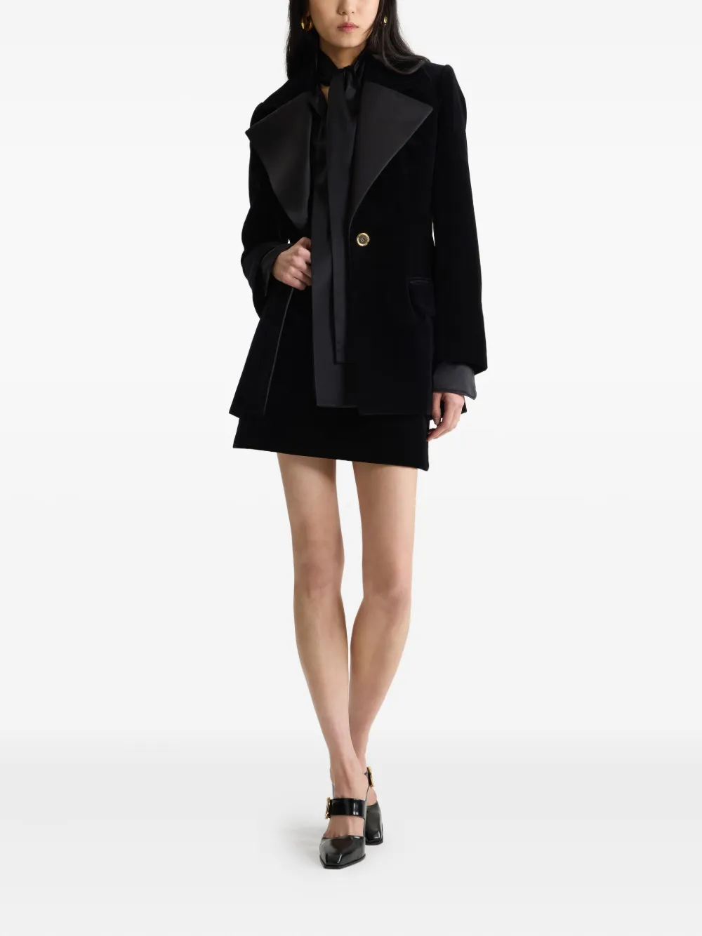 Patou velvet satin-lapel blazer | Blazers | Image 2