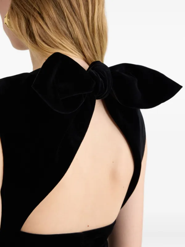 Patou リボンディテール ミニドレス | ブラック | FARFETCH JP