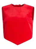 Patou bow-detail sleeveless top - Red