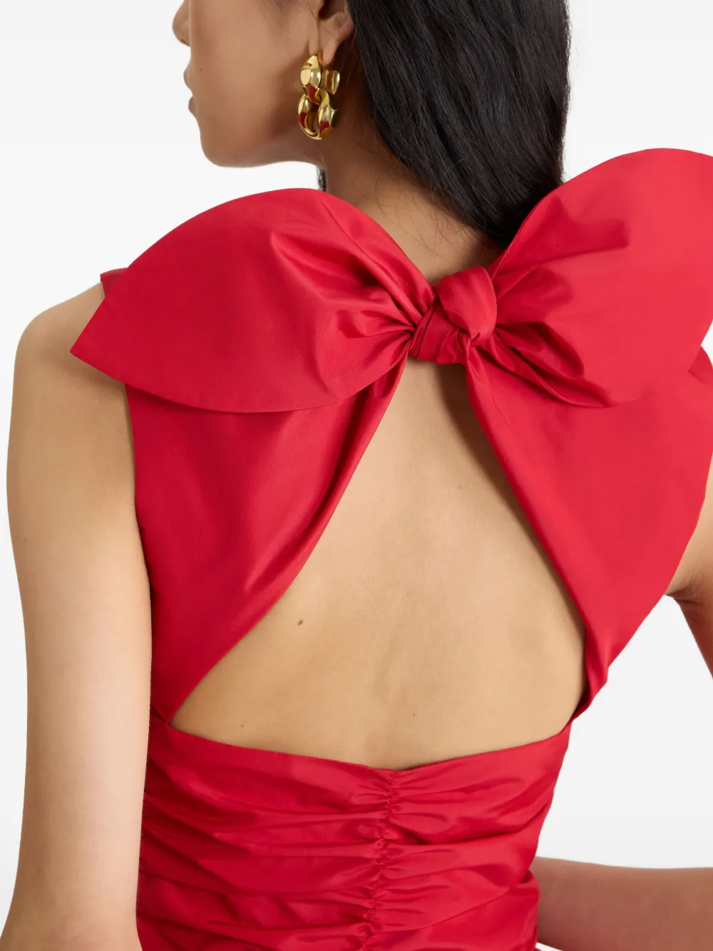 Patou Mini-jurk met strikdetail Rood