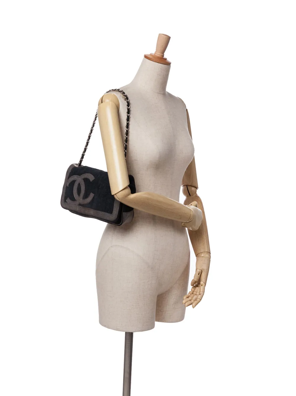 Pre-owned Chanel 2008-2009 Terry Cloth Cc Sport Line Shoulder Bag