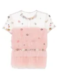 Costarellos crystal-embellished blouse - Pink