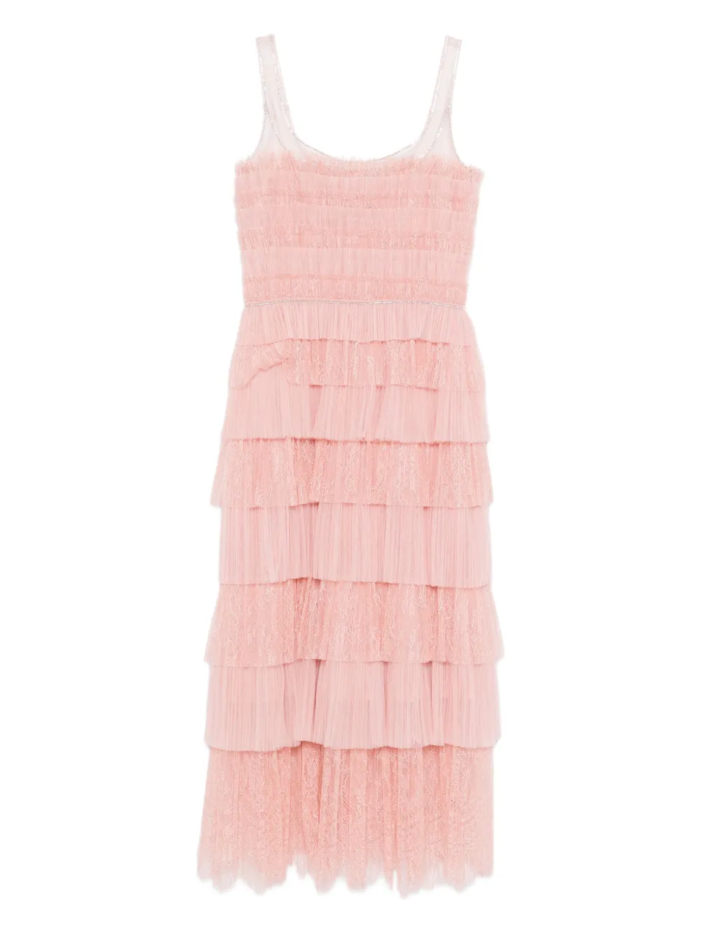 Costarellos tiered lace dress Roze