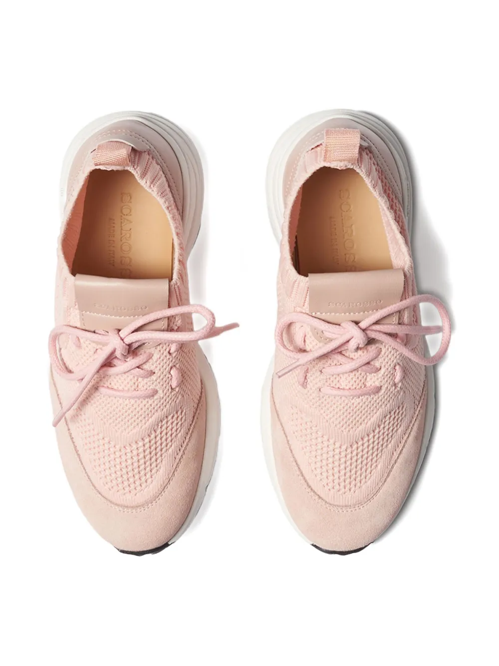 Scarosso knitted slip-on trainers Pink
