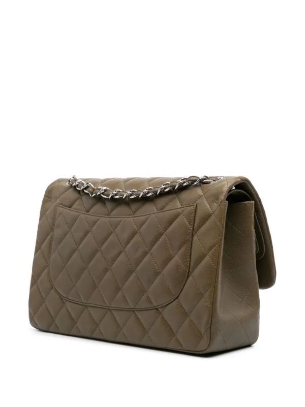 CHANEL キャビア クラシック ジャンボ フラップバッグ CHANEL 2012年頃製 キャビアスキンクラシックフラップチェーン