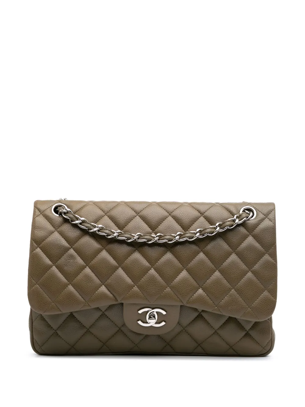 CHANEL Pre-Owned sac porté épaule Caviar Double Flap (2012) | marron | Image 1