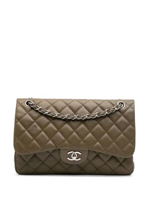CHANEL Pre-Owned 2012 Jumbo Classic Caviar Double Flap shoulder bag