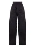 ALAINPAUL elastic-waistband nylon trousers - Black