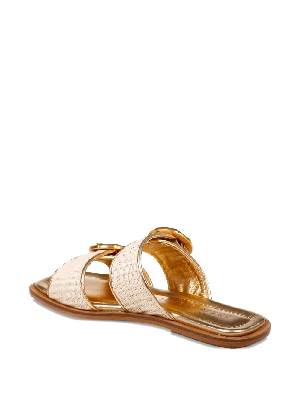 Amato Daniele Flat Sandals With Buckles And Cushioned Footbed