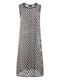Maria Calderara sequinned net dress - Black