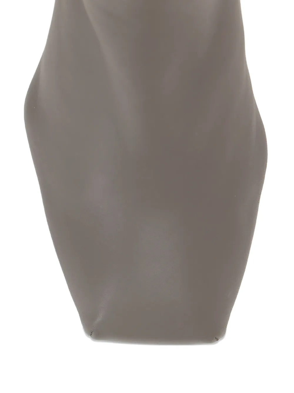 ALAINPAUL 80MM square-toe zip boots Neutrals