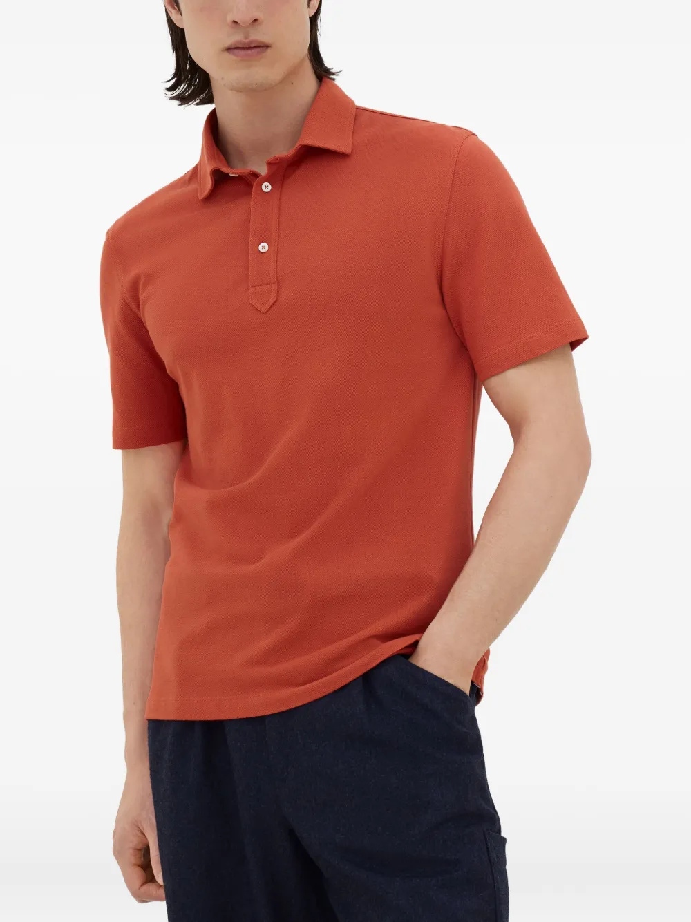 Brunello Cucinelli Katoenen poloshirt Oranje