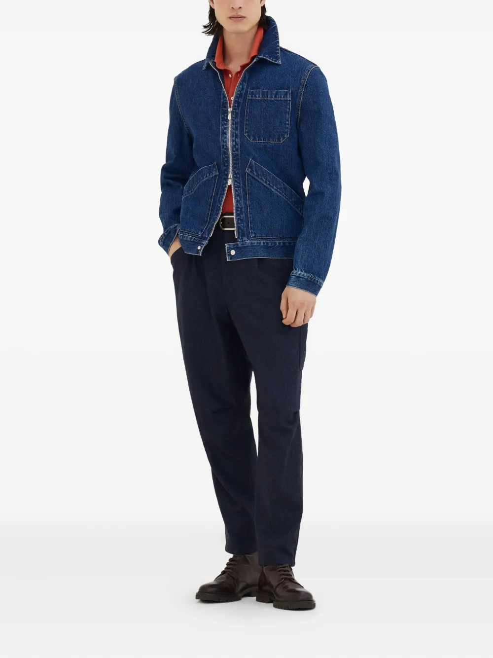 Brunello Cucinelli Katoenen poloshirt - Oranje