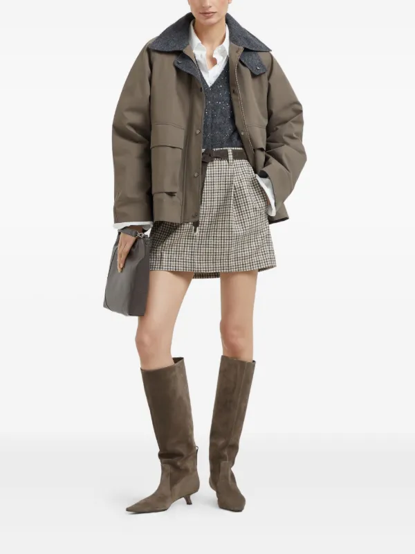 Brunello Cucinelli ケーブルニット セーター | グレー | FARFETCH JP