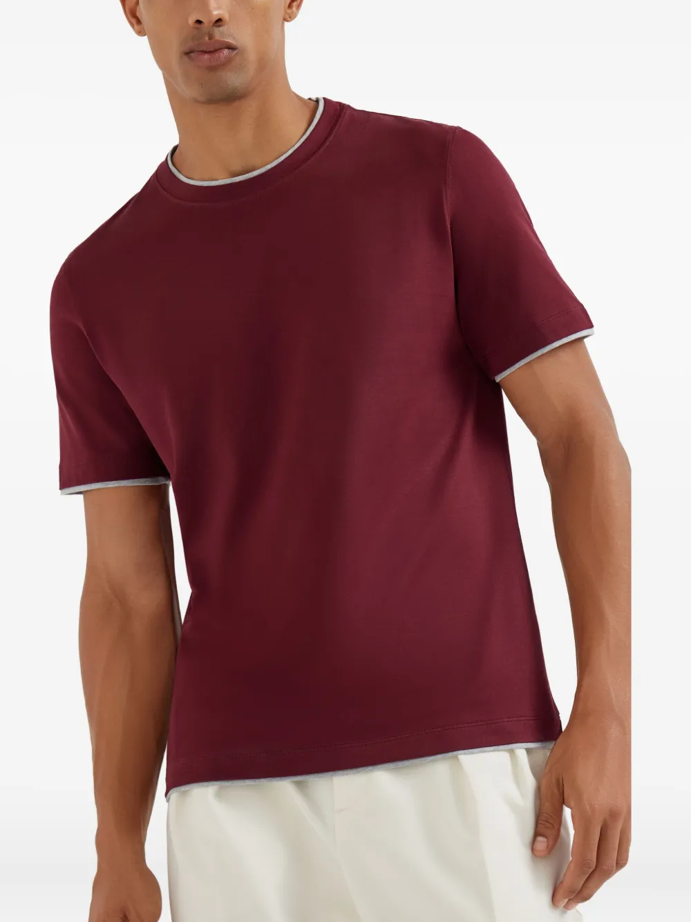 Brunello Cucinelli Katoenen T-shirt Rood